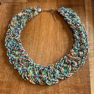 Multicolor Masai Beads handmade necklace